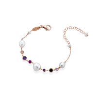 Bracciale Lelune Donna LELUNE GLAMOUR in Argento Perla LGBR401.1